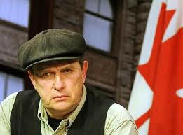 Michael Schmidt and flag