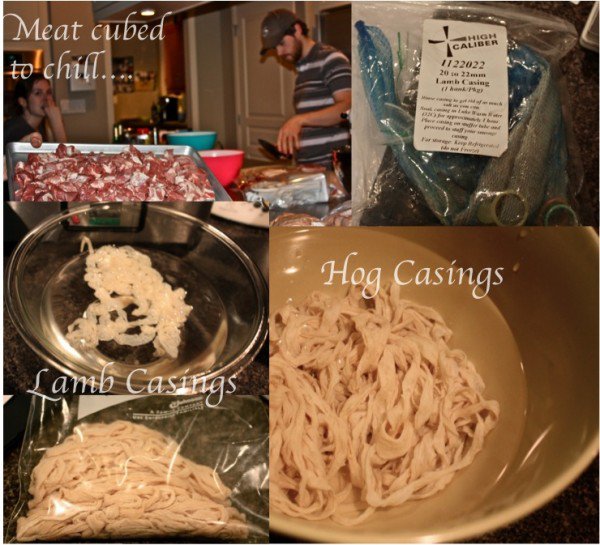 Sausage Making Collage 1