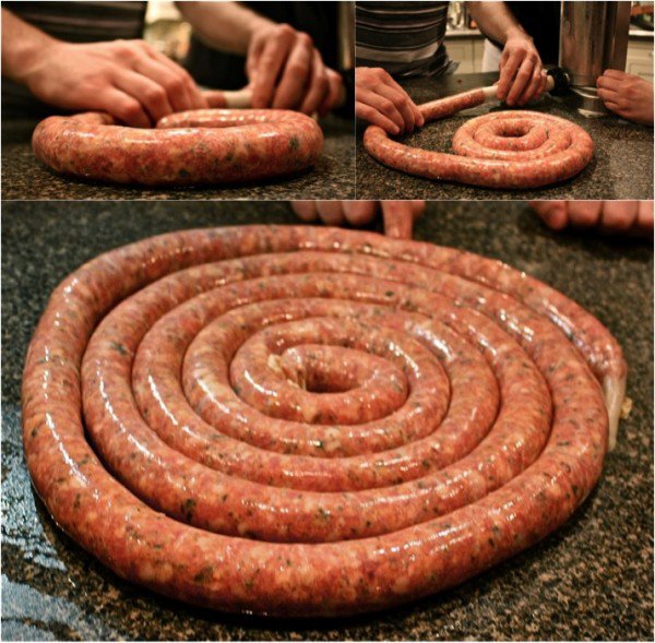 Sausage Making Collage 10