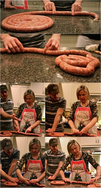 Sausage Making Collage 11