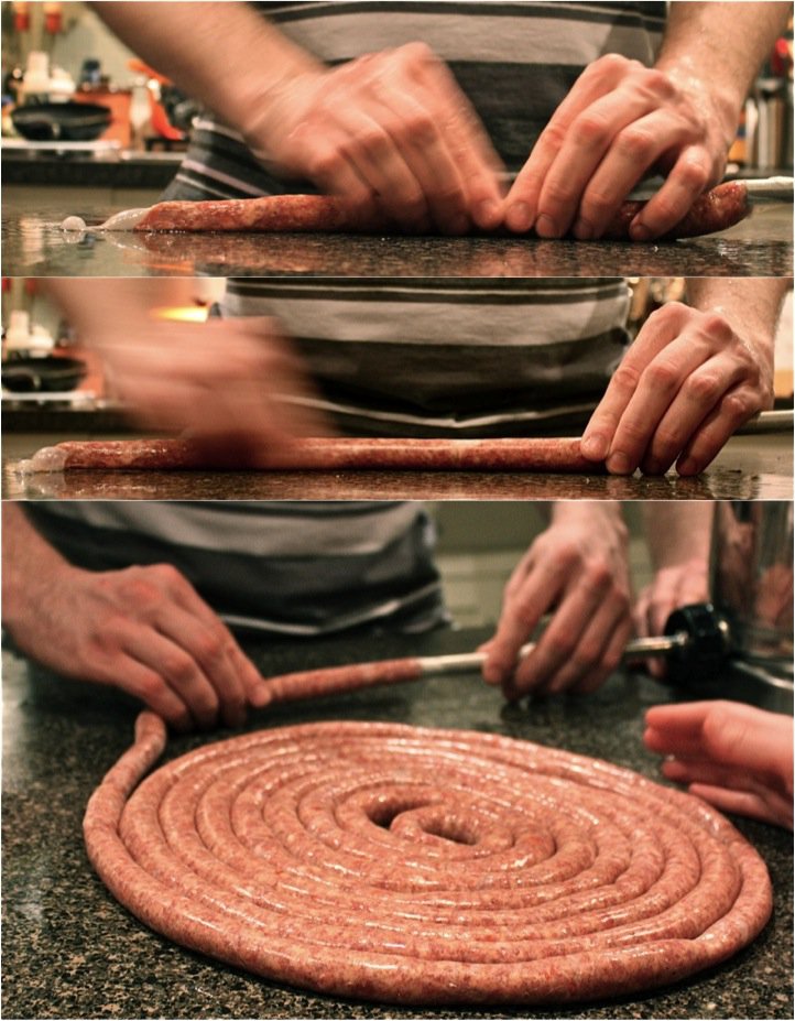 Sausage Making Collage 13