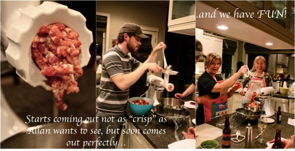 Sausage Making Collage 5