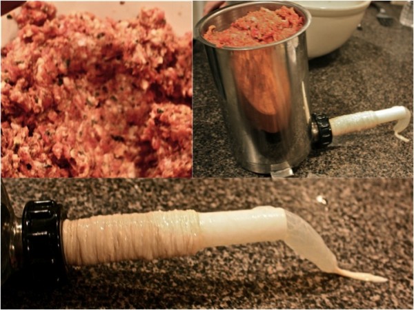 Sausage Making Collage 8