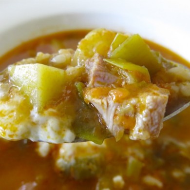 Polish Barley Soup with Chicken