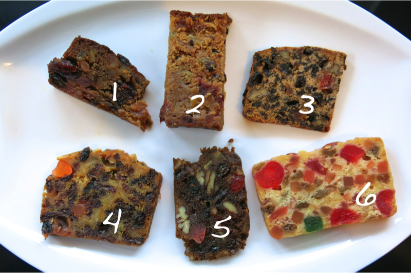 Traditional Canadian Christmas Fruit Cake Tasting 2014 10 Christmas Cake Tastings Numbered