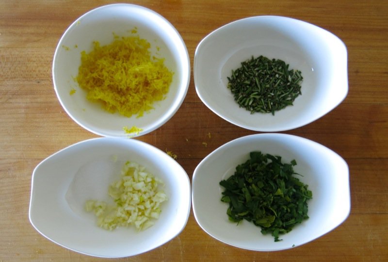Canadian Irish Stew with Beef 14 mis en place for garnish