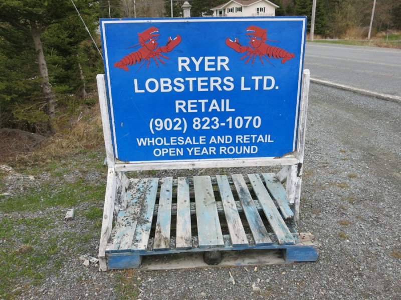 Ryer's Lobster enroute to Peggy's Cove