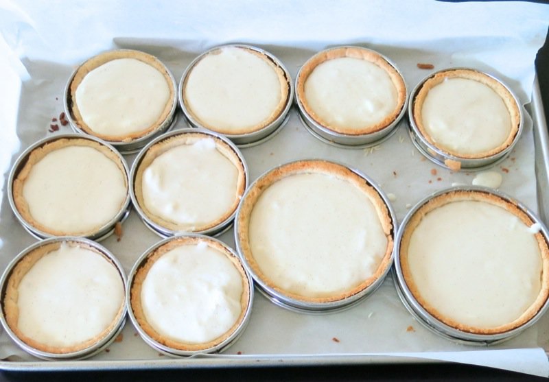 25 Crème pâtissière in Tart Shells