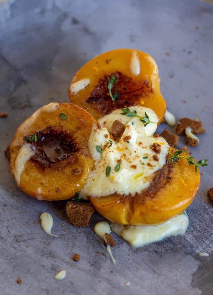 Spiced Roasted Peaches