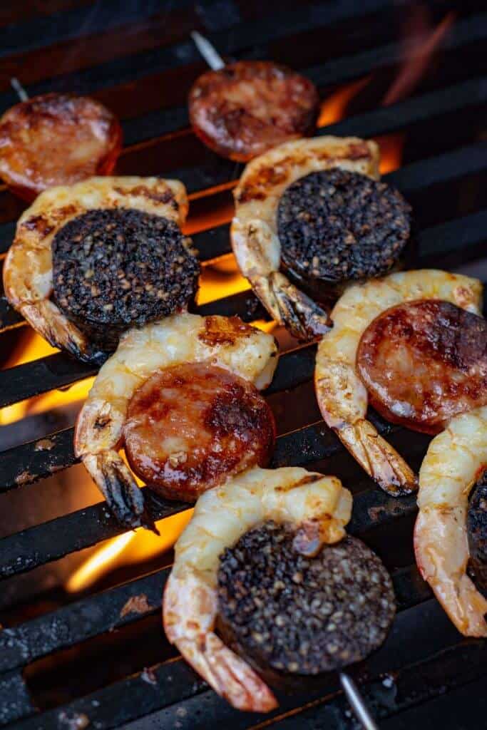Prawn Chorizo Skewers