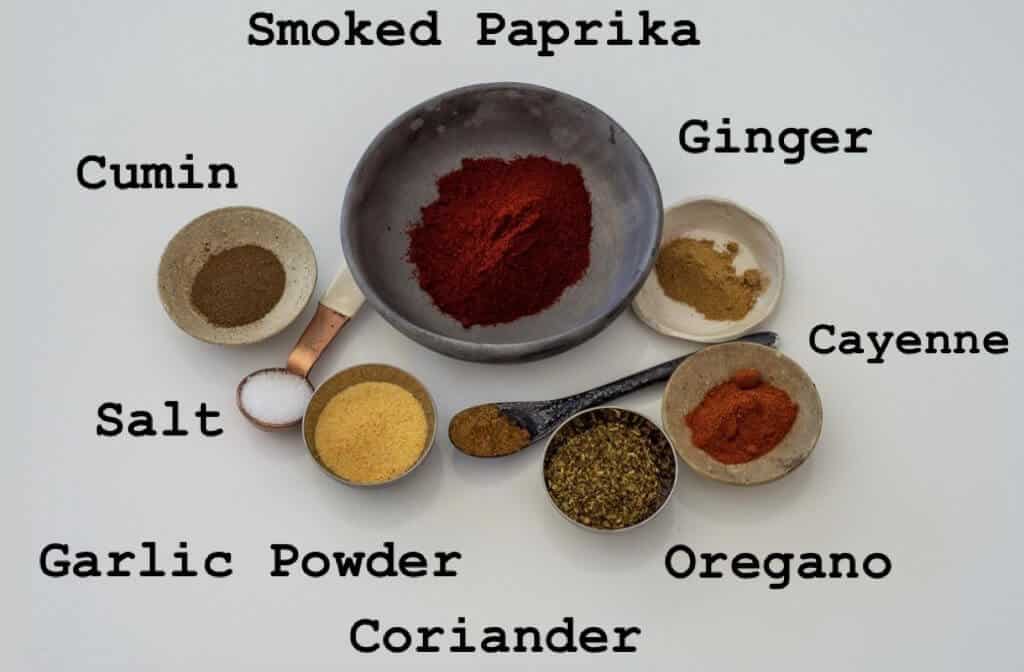 Blackened salmon taco spices