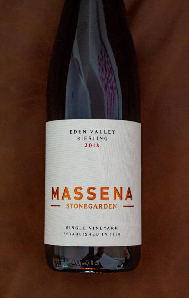 Bottle of riesling